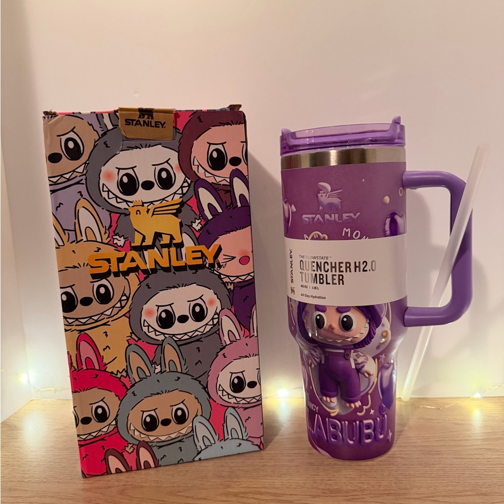 Stanley Custom Purple Labubu Quencher H2.0 Tumbler